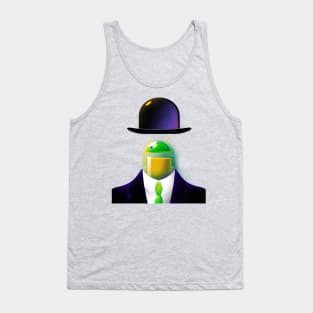 The android in the Bowler Hat Tank Top